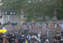 Polda Lampung sebut unjuk rasa kenaikan BBM berlangsung tertib