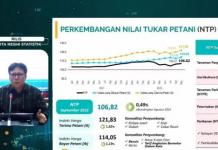 BPS: Nilai Tukar Petani naik 0,49 persen pada September 2022