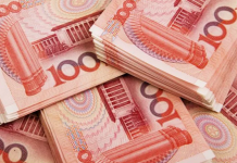 Yuan menguat 638 basis poin, menjadi 6.9746 terhadap dolar AS