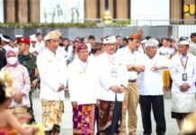 Menteri Basuki Dampingi Presiden Jokowi Resmikan Penataan Kawasan Pura Besakih