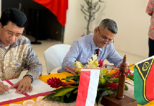 Kepala BNPB Serahkan Ruang VIP Bandara Port Vila kepada Pemerintah Vanuatu