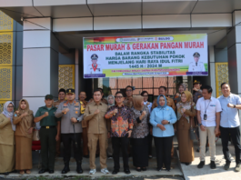 AKBP Eko Munarianto S.I.K hadiri pembukaan Pasar Murah dan Gerakan pangan murah